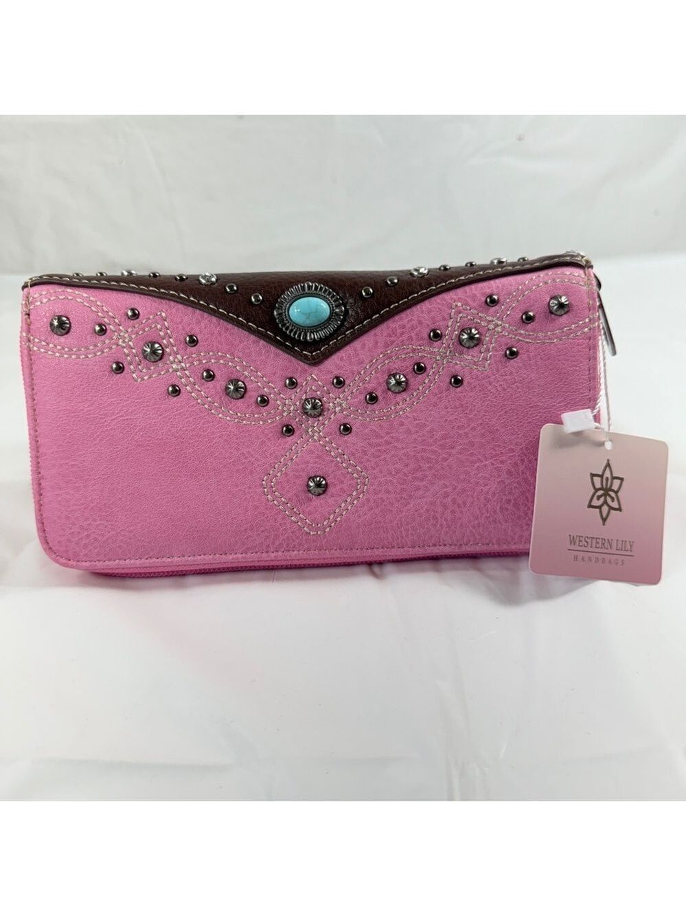 Actions Imports  Zip Around Wallet  western Lily handbags Wallet